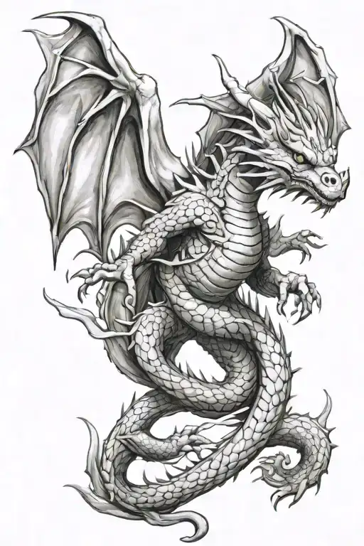 dragon meleys tattoo design idea