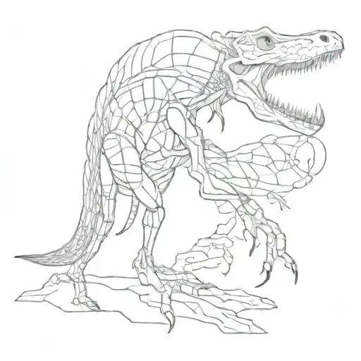 Nyctosaurus gracilis anatomy tattoo design idea