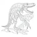 Nyctosaurus gracilis anatomy tattoo design idea