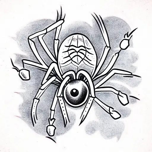Spider tattoo design idea