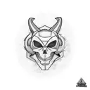 Psychedelic gamer tattoo design idea