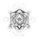 Psychedelic gamer tattoo design idea