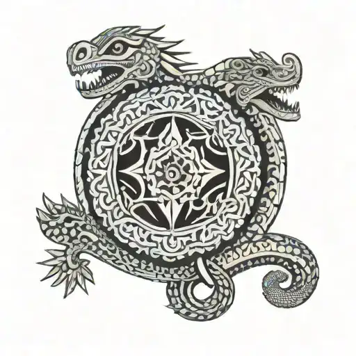 ayahuasca, san pedro, snake, horsehead tattoo design idea