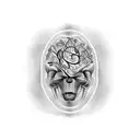 A tattoo combining music notes and brain neurons to represent the intersection of music and psychology tattoo design idea