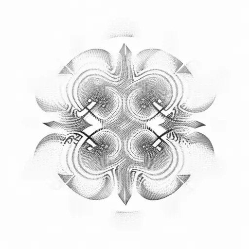 A mathematical fractal equation forming a pattern tattoo design idea