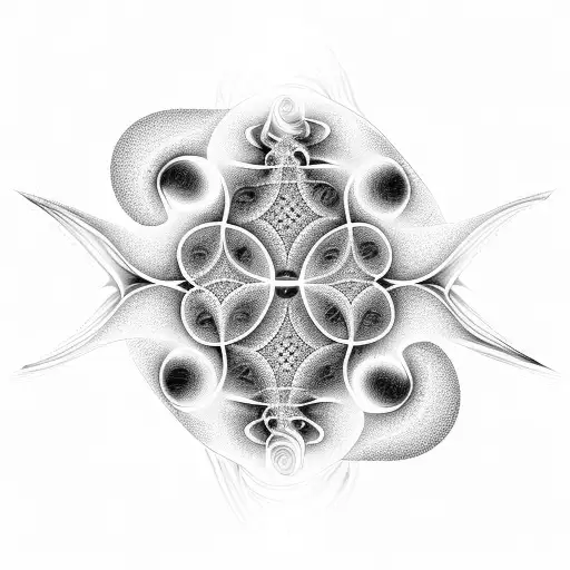 A mathematical fractal equation forming a pattern tattoo design idea
