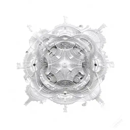 A mathematical fractal equation forming a pattern tattoo design idea