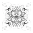 A mathematical fractal equation forming a pattern tattoo design idea