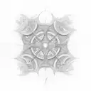 A mathematical fractal equation forming a pattern tattoo design idea