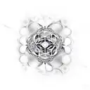 A mathematical fractal equation forming a pattern tattoo design idea