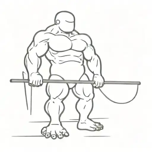 yoshi deadlifting tattoo design idea