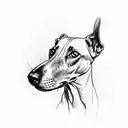 Whippet tattoo design idea