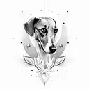 Whippet tattoo design idea