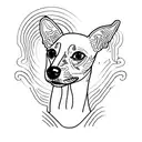 Whippet tattoo design idea