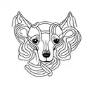 Whippet tattoo design idea
