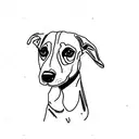 Whippet tattoo design idea
