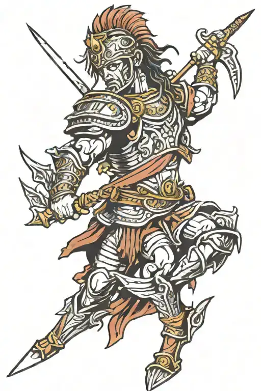 illyrian warrior tattoo design idea