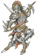illyrian warrior tattoo design idea