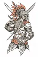 illyrian warrior tattoo design idea
