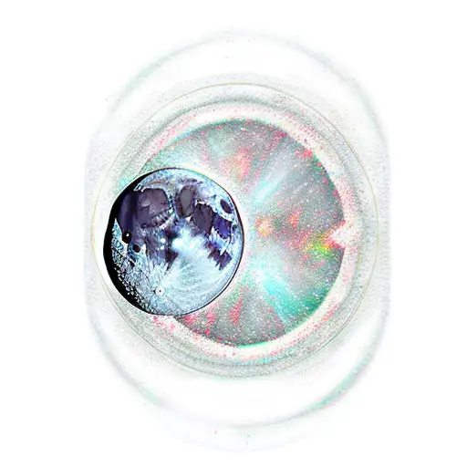 Moon, Space travel , Time Travel , warp speed. money. tattoo design idea