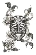 chicano mask tattoo design idea