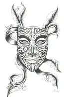 chicano mask tattoo design idea