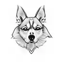 dog paws with dog names  : Anouk (Husky), Dobby (chihuahua), Taco Bell (chihuahua), Merlin (Chihuahua) tattoo design idea