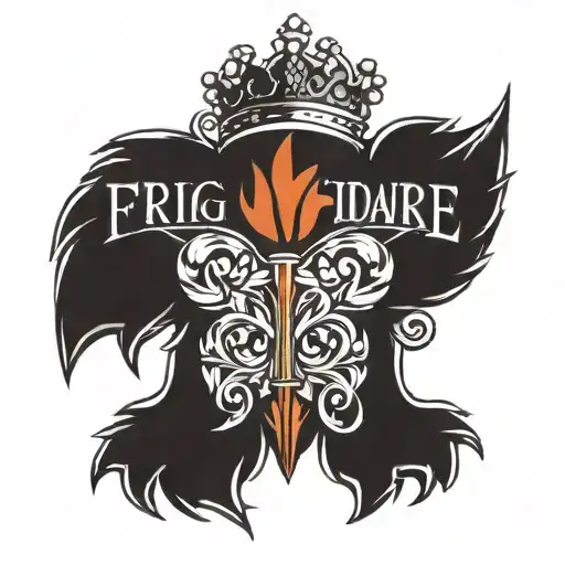 frigidaire brand logo tattoo design idea
