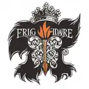 frigidaire brand logo tattoo design idea