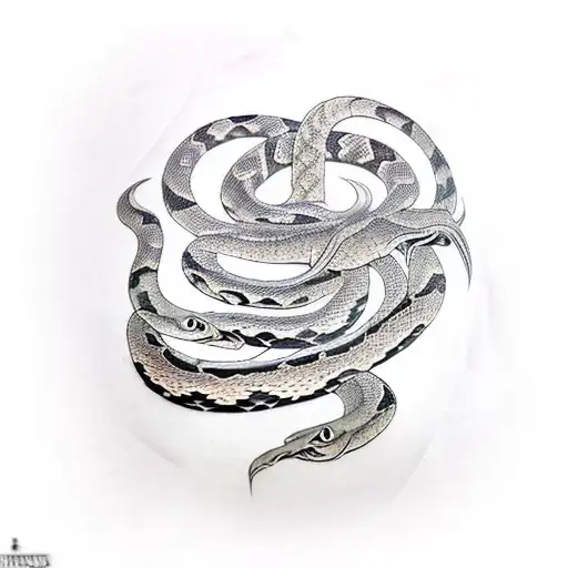 neotraditional japanese snake tattoo tattoo design idea