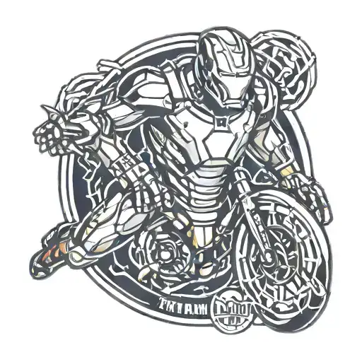 Ironman triathlon logo tattoo design idea