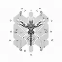 Scorpio constellation intertwined with a musical staff and notes tattoo design idea