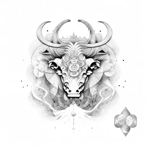 tauro tattoo design idea