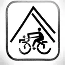 cycling sport in pyramid, in the corners( friendship, mentality, family, dreams) tattoo design idea