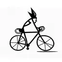 cycling sport in pyramid, in the corners( friendship, mentality, family, dreams) tattoo design idea