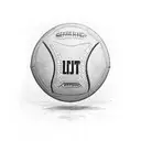 Hustler kicking a football with St Lucia scenery tattoo design idea