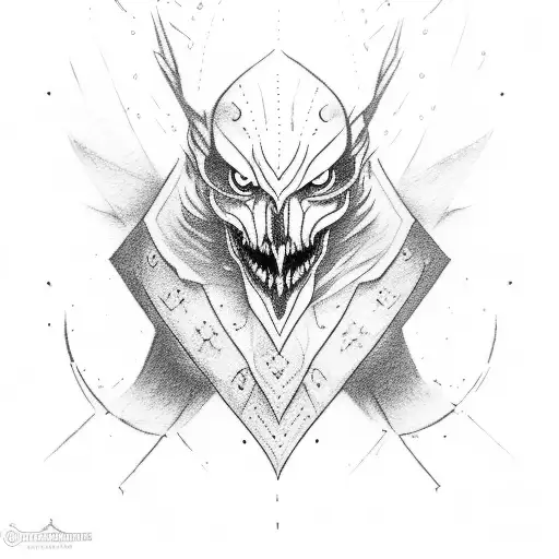 Shaco League of Legends tattoo design idea