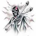 Grim Reaper tattoo design idea