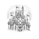 Cinderella's Castle  tattoo design idea