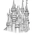 Cinderella's Castle  tattoo design idea