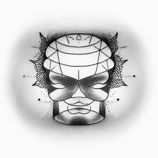 Mental Confusion Man tattoo design idea