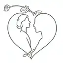 long distance relationship tattoo design idea