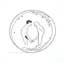 long distance relationship tattoo design idea
