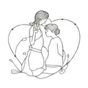 long distance relationship tattoo design idea