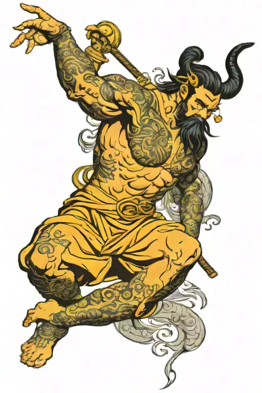 Atlas greek god tattoo design idea