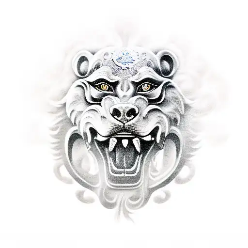 Foo Dog tattoo design idea