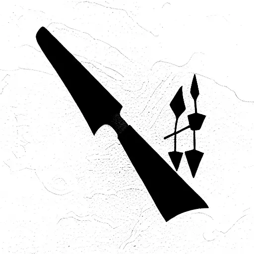 machete tattoo design idea