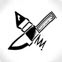 machete tattoo design idea