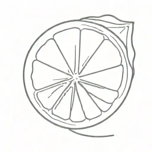 an orange slice   tattoo design idea