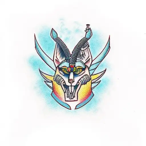 Anubis tattoo design idea